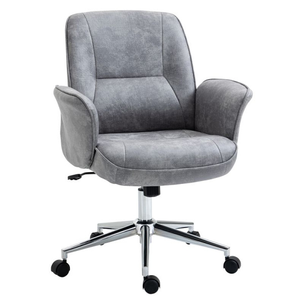 Vinsetto Bürostuhl mit Wippfunktion Schreibtischstuhl höhenverstellbarer Drehstuhl ergonomischer Arbeitsstuhl, 921-456LG