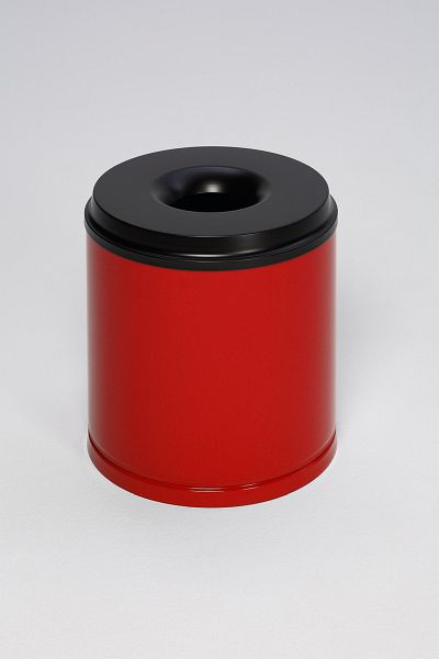 VAR Papierkorb feuersicher, 30 L, Löschkopf schwarz, rot, 3150