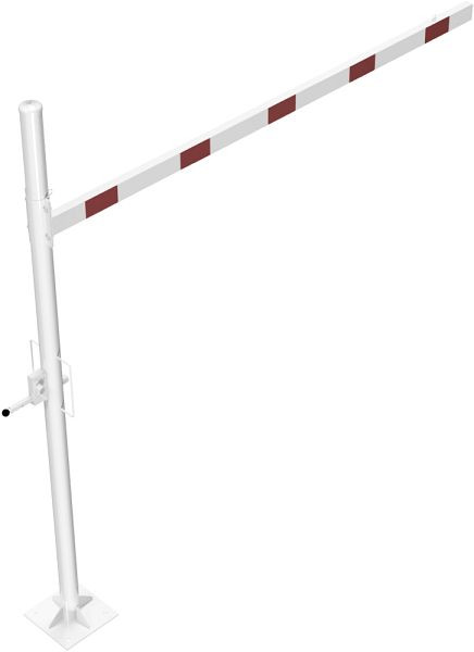 Schake Höhenbegrenzer drehbar zum Einbetonieren, Querrohrlänge: 3000 mm, mit Dreikantverschluss, für Dübelbefestigung, 417_301FBP