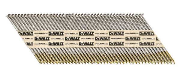 DeWalt Streifennagel DNPT 2.8 x 63mm 34Grad Ring Edelstahl, VE: 1200 Stück, DNPT28R63SZ