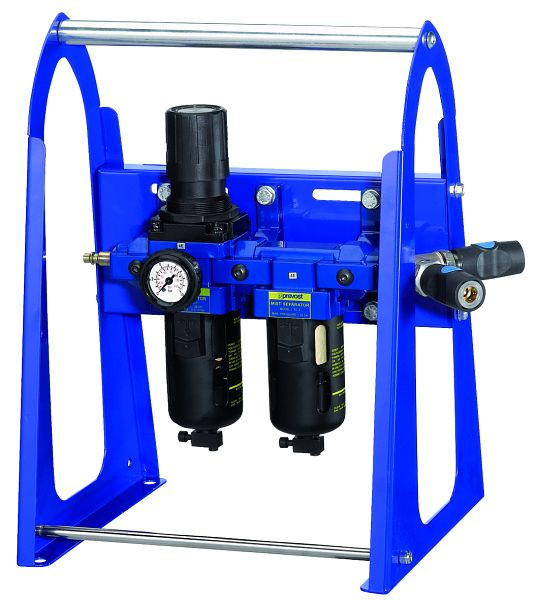 Prevost Mobiler - Filterregler mit Manometer und Mikrofilter TB CSM3, Profil= ISO 6150 C, Eingang 1 Nippel= CRP 06, Filterung= 5 und 0,01 µm, PTC CM6