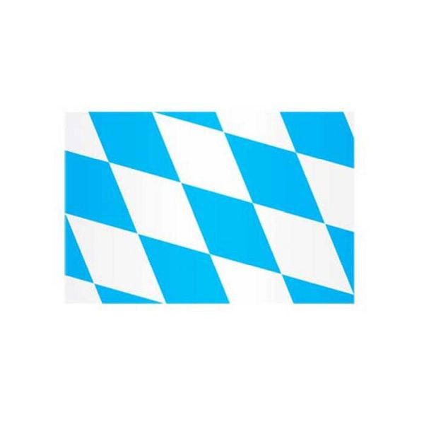 Stein HGS Landesflagge Bayern (Rauten ohne Wappen), 200 x 335 cm (Querformat), mit Seil und Schlaufe, FlagTop 160 g/m², für Fahnenmasten ab 8 m, ohne Hohlsaum, 26163