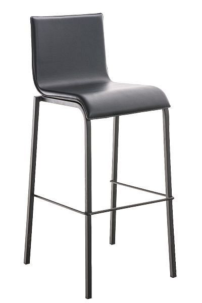 CLP Barhocker Avola Leder Flach B78, schwarz, 101152301