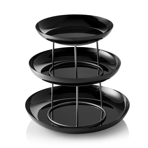 WAS Gourmet Tower Black STEEL & STYLE, 3-stufig, Höhe 32 cm, Chromnickelstahl, 2051103