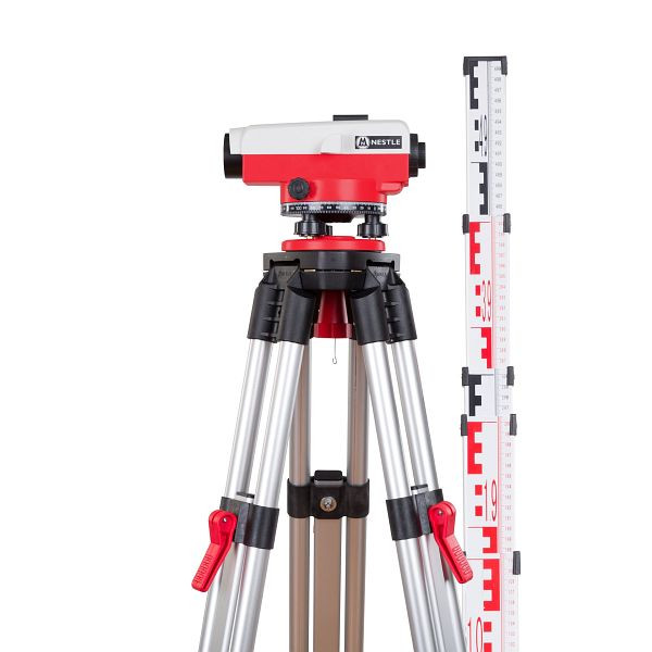 NESTLE Nivellierset NAL 32, bestehend aus Nivellier, Stativ + Latte, 15046001