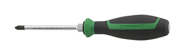STAHLWILLE Kreuzschlitzschraubendreher DRALL + Nr.4632SK PZ Größe 2 Klingen-Länge 100 mm, 46323102