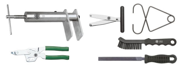 KUKKO Bremssattelwerkzeug-Sortiment für Scheibenbremsen, 126-10