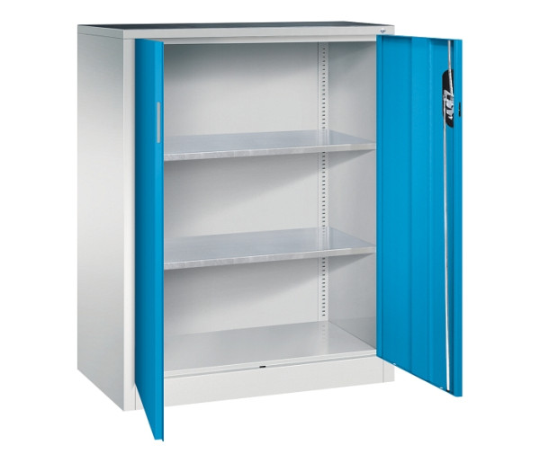 C+P Flügeltürenschrank Acurado, H1200xB930xT500mm, 7035/5012, 8521-000 S10204