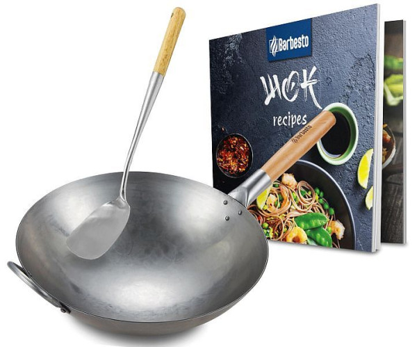 CLP Wok Set Rund, natura, 2-teilig, 324215, 4255716321703