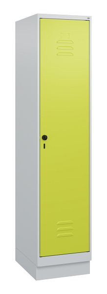 C+P Umkleidespind Classic PLUS, Sockel, 1800x400x500mm, 7035/0024, Drehriegel, 0800207-12 S10010