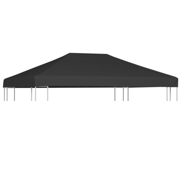 vidaXL Pavillondach 310 g/m² 4x3 m Grau, 44787, 8718475704997