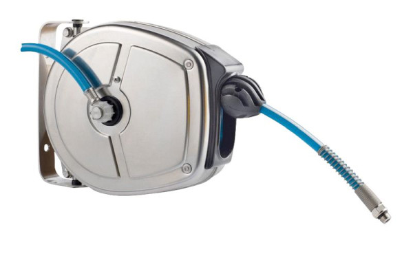 Rapid Automatischer Schlauchaufroller für Heisswasser mit 3 m Schlauch DN 10, zur Wand- oder Deckenmontage, 01 014