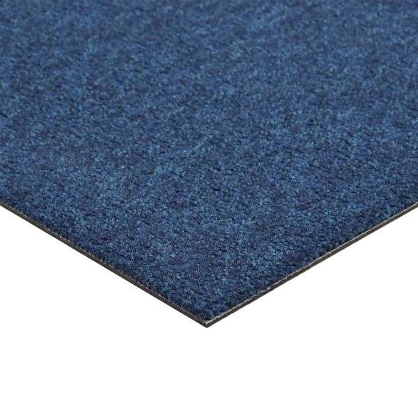 VidaXL 20 Stück Teppichfliesen Grau – Je 50x50 Cm, 5 M² Gesamtfläche, Rutschfest, Für Fußbodenheizung Geeignet