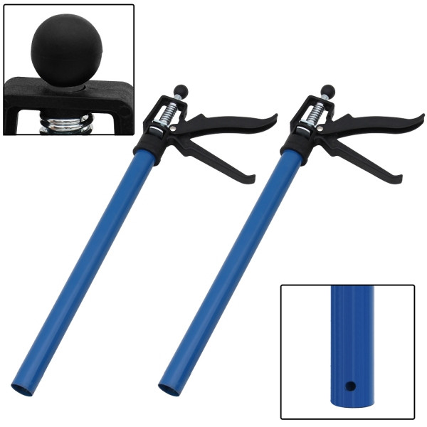 DEUBA Stahl Türspanner/Zargenspanner 3er Set 50-115cm maximal 30kg, 103183