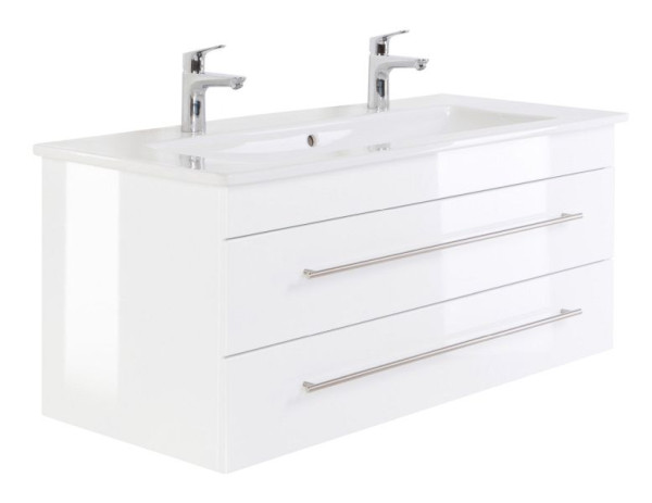 Villeroy & Boch Doppelwaschbecken Venticello 120 cm mit passendem Unterschrank, weiß hochglanz, 120 x 53 x 50 cm, HVENTICELLO120CMDOPPEL000101DE