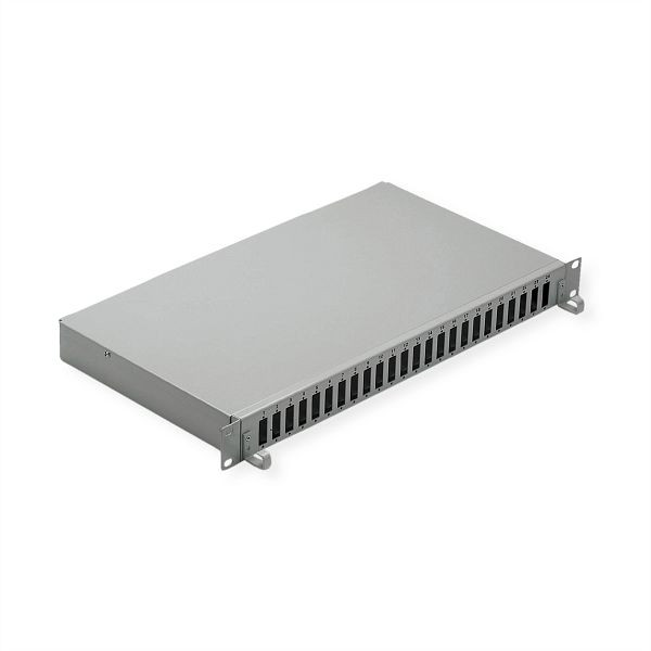 VALUE 19"-Spleißbox leer 1 HE, ausziehbar, 12x SC-DX, 21.99.0611