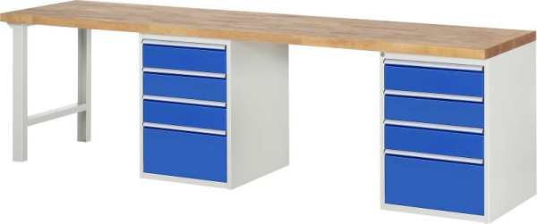 RAU Werkbank Serie 7000 - Modell 7510-8, B3000 x T700 x H890 mm, 13-7510A8-307B4M.11