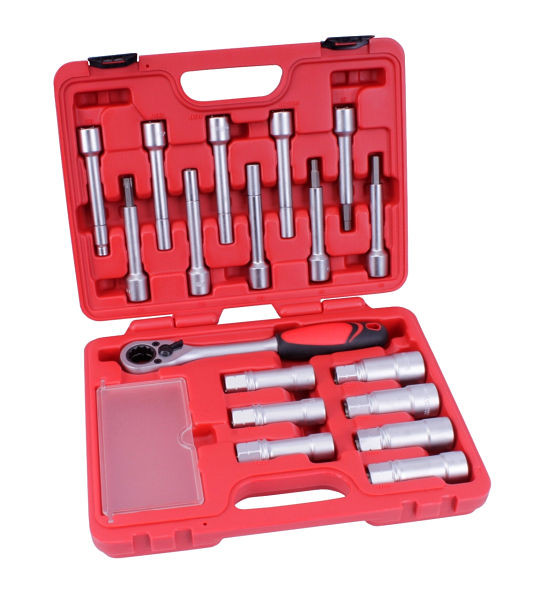 Stahlmaxx Spezialwerkzeug für Stoßdämpfer / Federbein / Domlager, 18-teilig, XXL-100843
