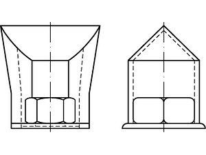 ART 88916 Sicherungsmuffen für HV-Schrauben Stahl M 27 VE=S (5 Stück)