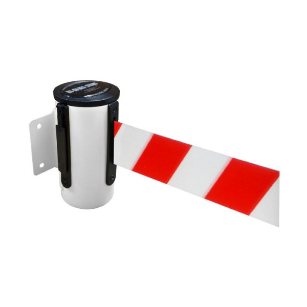 Stein HGS Wandgurtkassette -P-Line Utility-, weiß, rot/weiß diagonal (schraffiert), mit Gurtendstück (Standard), 12846m-1302