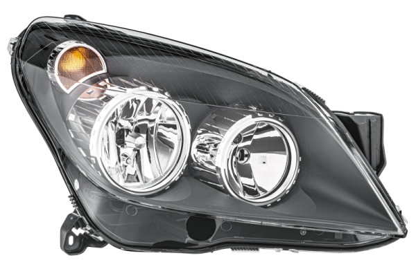 HELLA Halogen-Hauptscheinwerfer, für u.a. Opel Astra H (A04), schwarz, ECE, für Rechtsverkehr, rechts, 1EG 270 370-321