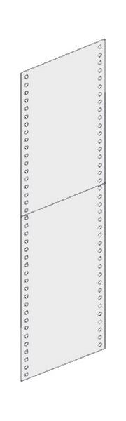 hofe Seitenwand Plus (Vollblech) - lichtgrau, 300 mm tief, 2000 mm hoch, K512003