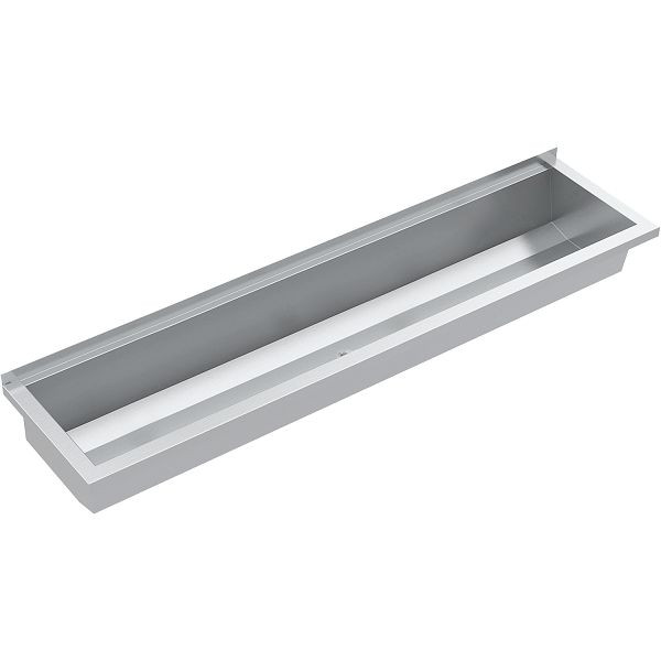 KWC Waschrinne, PLANOX, Edelstahl, Wandmontage, 1600x210x382 mm, ohne Armaturenbank, 2030043780