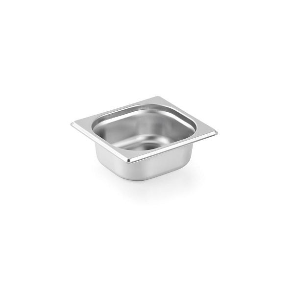 Vaiotec TOPLINE Gastronorm-Behälter GN 1/6 - 65 mm, Edelstahl AISI 304, 17,6x16,2x6,5 cm, 10638