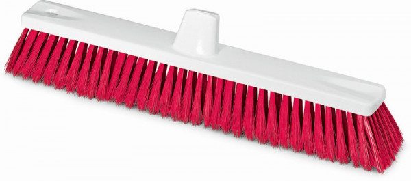 Nölle HACCP Großflächenbesen rot 45 cm Borste 0,50 mm, harte Borsten, VE: 6 Stück, 18234552