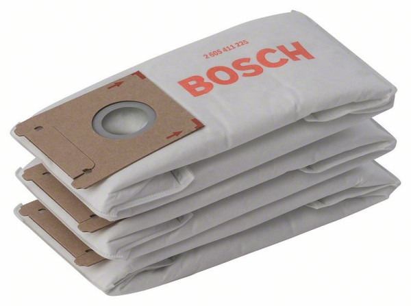 Bosch Staubbeutel 3er-Pack, Papierfilterbeutel passend zu Ventaro, 2605411225
