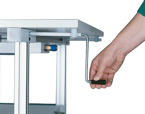 Bedrunka+Hirth Höhenverstellung, Kurbelverstellung Grundtisch 1500, 07.00.40