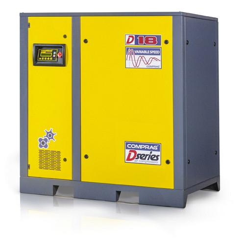 Comprag Schraubenkompressor DV1810, Basisversion mit Direktantrieb und Frequenzregelung, 10 bar, 2,6 m³/min, 11300046