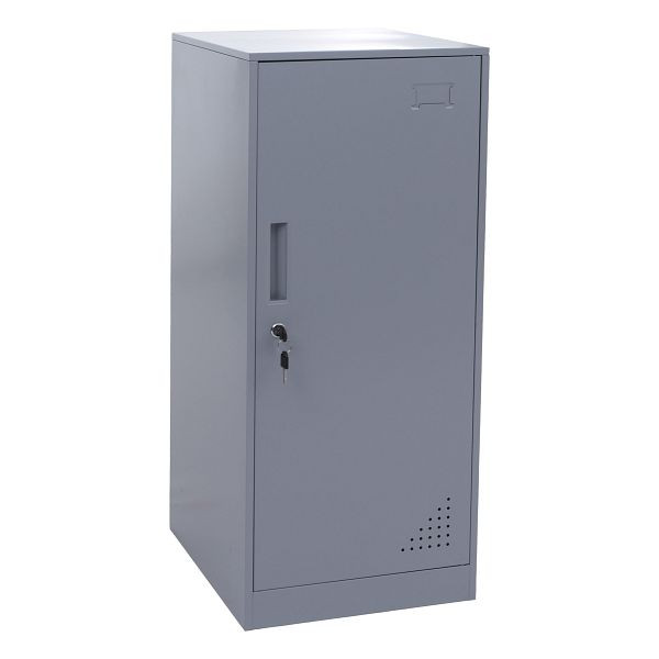 Mendler Spind HWC-P63, Schließfach Wertfachschrank Schließfachschrank Tür Kleiderstange, 90x38x45cm Stahl, grau, 122504