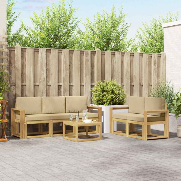 vidaXL Outdoor-Sofagarnitur 6-teilig, 3387252, 8721288777607