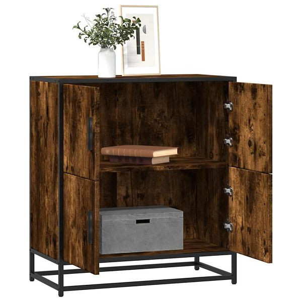 vidaXL Sideboard Räuchereiche 68x35x76 cm Holzwerkstoff, 848991