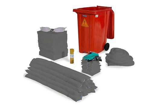 DENSORB Notfall-Set im Rollcontainer B 36, rot, Ausführung Universal, 270389