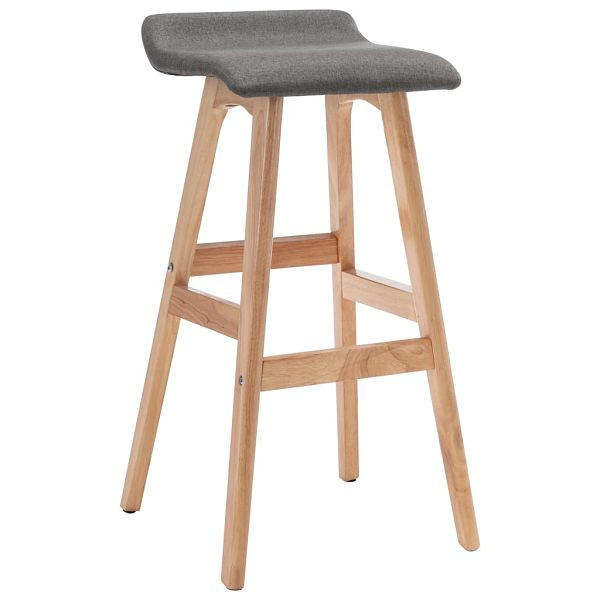 vidaXL Barhocker Dunkelgrau Stoff, 249574, 8719883754055