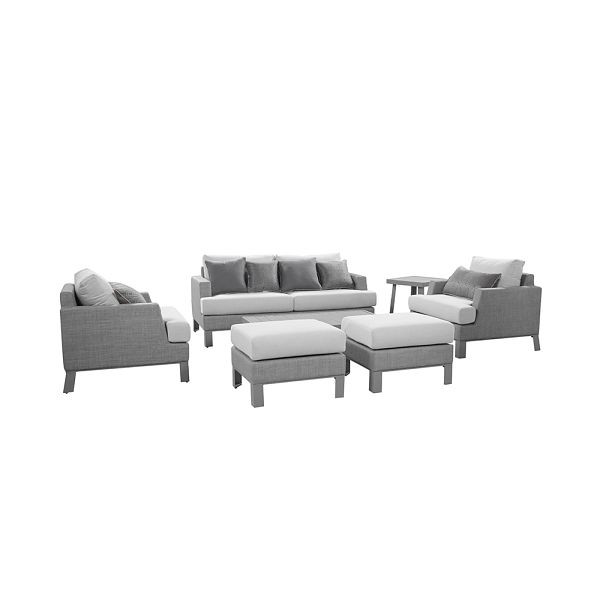 HOME DELUXE Sitzgruppe HAVANA inklusive Abdeckung – Grau, 51849