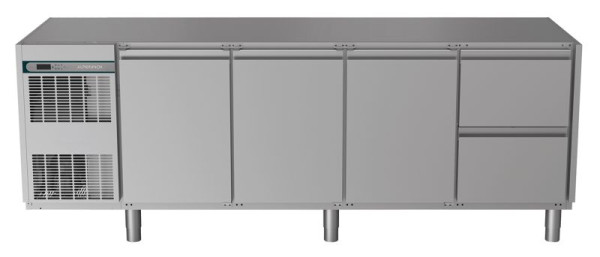 ALPENINOX Kühltisch, 4 Abteile CRIO HPM 4-7011, für GN 1/1, steckerfertig, Umluftkühlung, 402712066