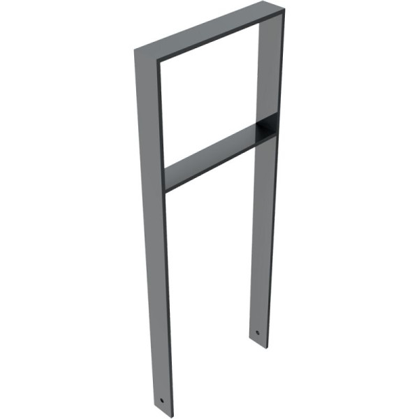 Stein HGS Anlehnbügel/Absperrbügel -Apelland- mit Querholm, 450mm /beschichtet DB 703, Bügel: 80 x 12 mm, 453.045b