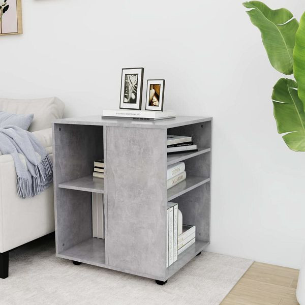 vidaXL Rollschrank Betongrau 60x53x72 cm Holzwerkstoff, 808462