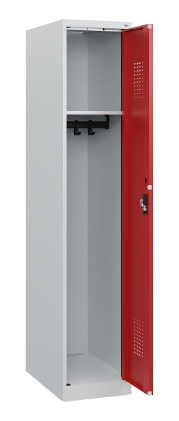 C+P Spind Evolo PLUS, 1 Abteil, 1530x300x500mm, 7035/3000, Zylinderschloss, 0490005-10 S10024