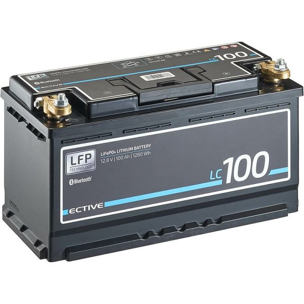ECTIVE LC 100 BT 12V LiFePO4 Lithium Versorgungsbatterie 100 Ah, TN3634