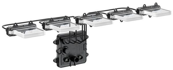 HELLA LED-Tagfahrleuchte, LEDayFlex III, 12/24V, ECE-R10/E1 9474/ECE-R148/E24 5936, LED-Farbe: weiß/gelb, FEP, beidseitig, 40 LEDs, 2BE 016 400-501