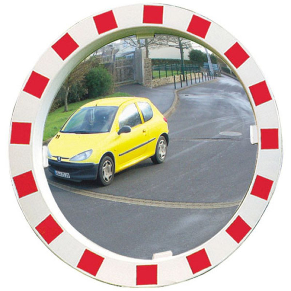 Stein HGS Verkehrsspiegel Vialux®, rund Ø600mm /Miroirs® P.A.S., ca. 11m/12 kg/ 5 Jahre Garantie, auf die Funktion (Spiegelglas, Rahmen, Halterung), 32859