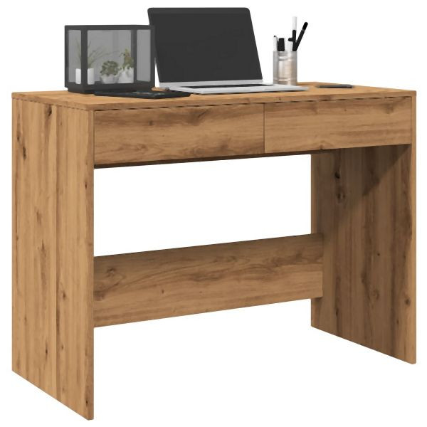 vidaXL Schreibtisch Artisan-Eiche 101x50x76,5 cm Holzwerkstoff, 856765