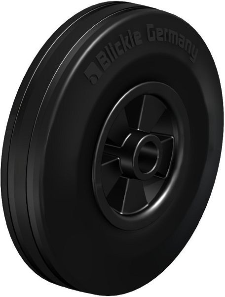 Blickle VPP 140/15G Rad aus Vollgummi, Schwarz, 23929