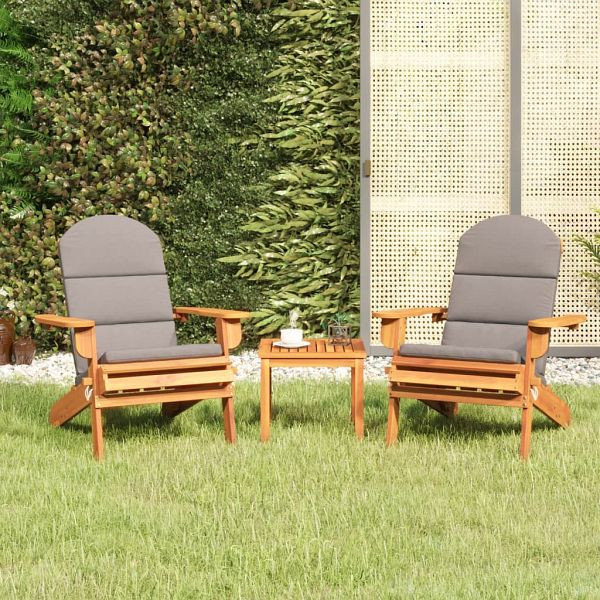 vidaXL 3-teilig Garten-Lounge-Set Adirondack Massivholz Akazie, 3152124