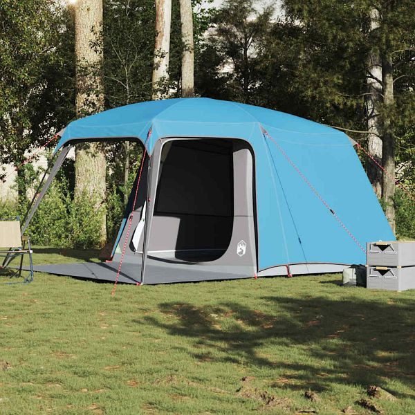 vidaXL Campingzelt mit Vorzelt 5 Personen Blau Wasserdicht, 4009582