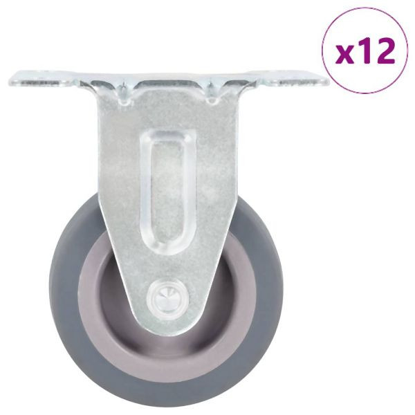 vidaXL Bockrollen, Verpackungseinheit: 12 Stück 50 mm, 277812